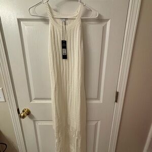 Fashion Nova Cream Knit Maxi Dress